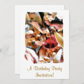 ポプリの花 招待状 (正面/裏面)