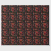 ポプリパーソナライズされたクリスマスラッピング紙 ラッピングペーパー (フラット)