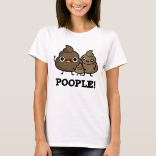 ポプルおもしろいウンチピープルプン Tシャツ