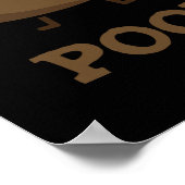 ポプルおもしろいウンチプンダークBG ポスター (角)