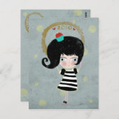 ポペおいしいカップケーキ気味悪い人形2010年はがき ポストカード (正面/裏面)