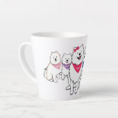 ポペットと集団 カフェラテマグ (左アングル)