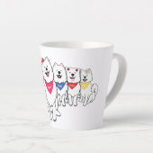 ポペットと集団 カフェラテマグ (右アングル)