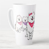 ポペットと集団 カフェラテマグ (左アングル)