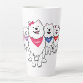 ポペットと集団 カフェラテマグ (正面)