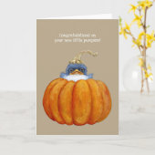 ポペット新生児カード カード (黄色い花)