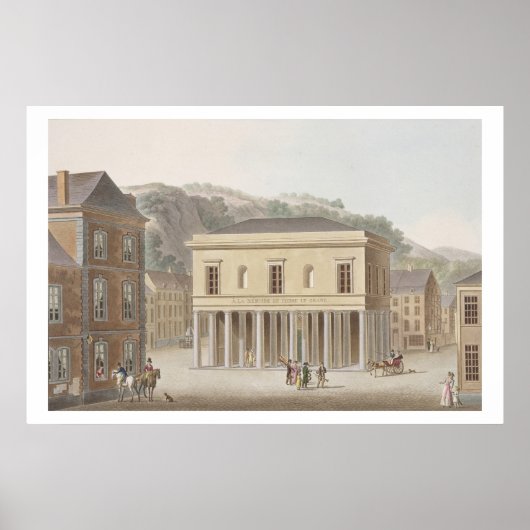 ポホンの噴水のポルティコのスパから'Ch ポスター (正面)