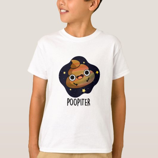 ポポおもしろいピター惑星ジュピター Tシャツ (正面)