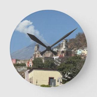 ポポが挨拶する ラウンド壁時計