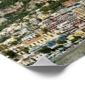 ポポジターノ，イタリアデザインポスター ポスター (角)