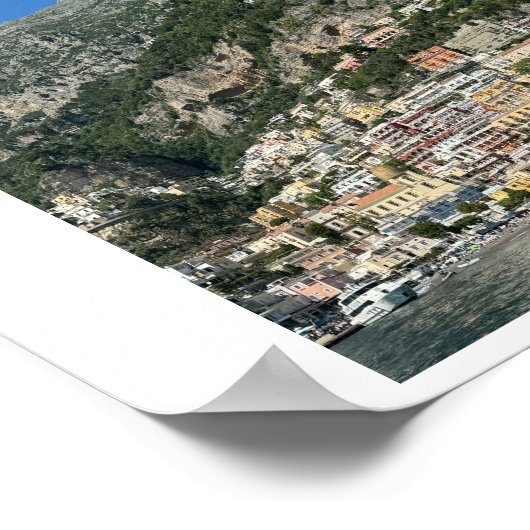 ポポジターノ,イタリアデザインポスター ポスター (角)