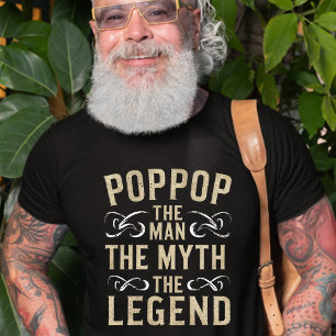 ポポップ   The Man The Myth The Legend Father's Day Tシャツ