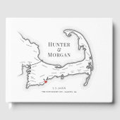 ポポポネセットインケープコッドエレガントウェディング ゲストブック (正面)