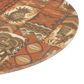 ポマイカティキハワイアンヴィンテージタパ カッティングボード (角)