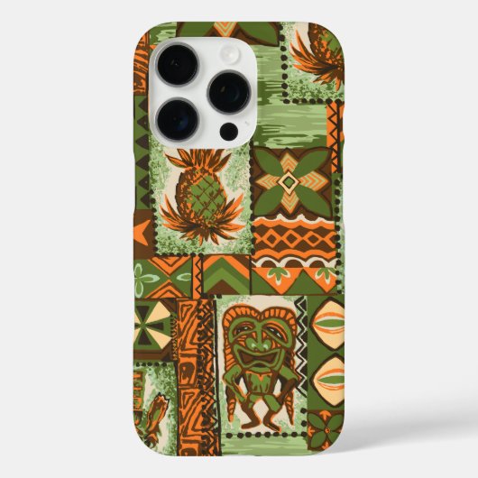 ポマイカティキハワイアンヴィンテージタパ Case-Mate iPhoneケース (裏面)