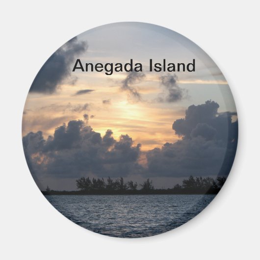 ポマトポイント上空の日没 マグネット (正面)