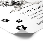 ポマポ結婚ー犬の看板 ポスター (角)