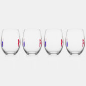 ポマロ – クロアチアくつろぎwith Sun & Rainbow ステムなしワイングラス (右)