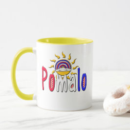 ポマロ – クロアチアくつろぎwith Sun & Rainbow マグカップ