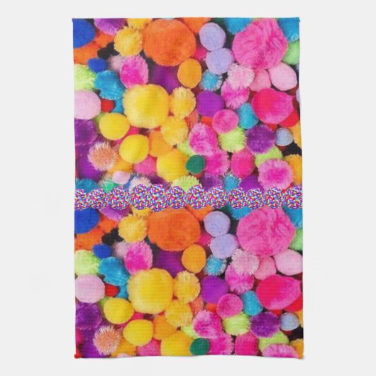 ポムカラフルポムズキッチンハンドタオル キッチンタオル (縦)