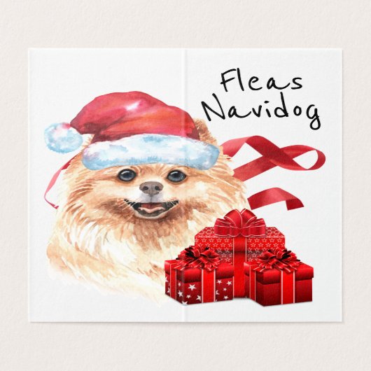 ポムサンタクリスマスサック赤いギフトリボンDIYウィッシュ (内部フラット)