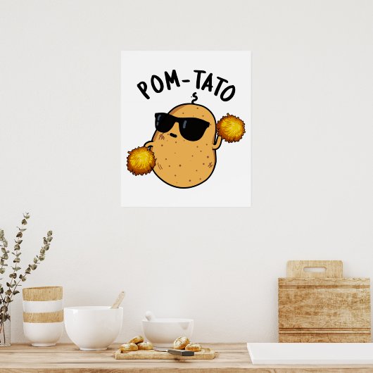 ポムタトおもしろいポテトプン ポスター (キッチン)