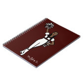 ポムダンサーホワイトBurgundyアクセントP ノートブック (左側)