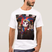 ポムニ (The Amazing Digital Circus) - 不安なオフィサー Tシャツ (正面)