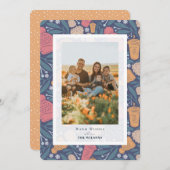 ポムビーニーコーヒークリスマスホリデーフォトカード 招待状 (正面/裏面)