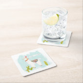 ポムポムラマラマラマ – 後のLlosers スクエアペーパーコースター (インサイチュ)