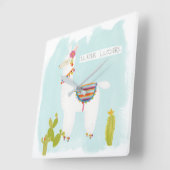 ポムポムラマラマラマ – 後のLlosers スクエア壁時計 (傾斜)