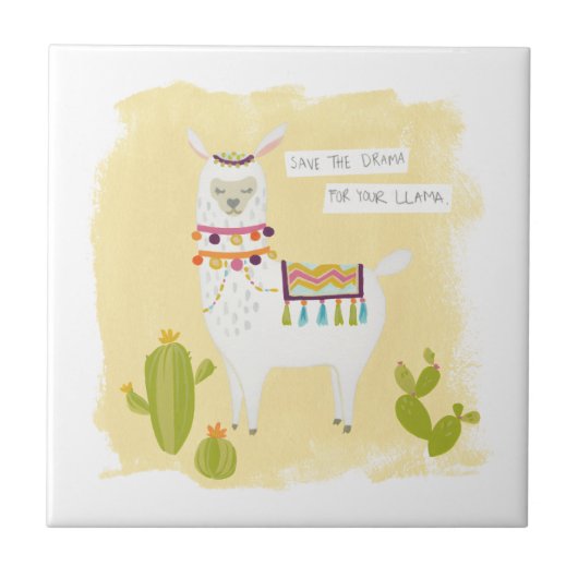 ポムポムラマ救ラマ – あなたのラマのためのドラマ タイル (正面)