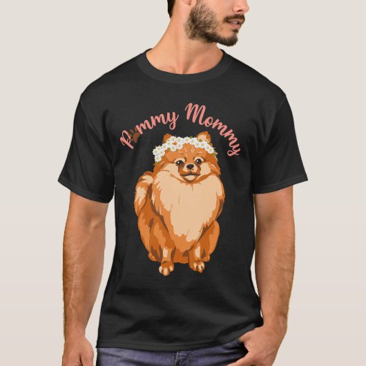 ポムママママママポムポムポメラニア犬犬 Tシャツ (正面)