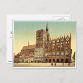 ポム・ストラルスンド市庁舎と聖ニコラス教会 ポストカード (正面/裏面)