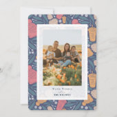 ポム ビーニー コーヒー クリスマス ホリデー フォト カード (正面)