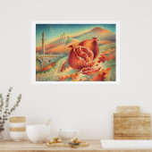 ポメグラナートアートプリント ポスター (キッチン)