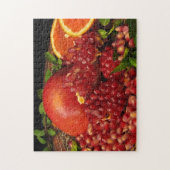 ポメグラナートオレンジアンドミントパズル ジグソーパズル (縦)