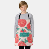 ポメグラナートパステルカラフルパタパーソナライズされたーン エプロン (着用した状態)