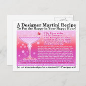 ポメグラナートマルティーニレシピはがき ポストカード (正面/裏面)