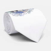 ポメラニアンと花の庭 ネクタイ (ロール)