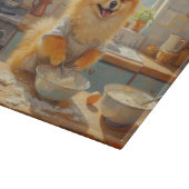 ポメラニアンのキッチン料理 カッティングボード (角)