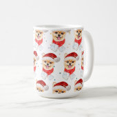 ポメラニアンのクリスマススター コーヒーマグカップ (正面右)