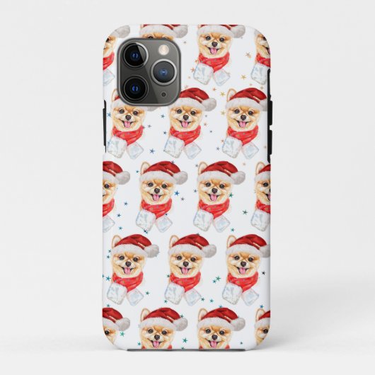 ポメラニアンのクリスマス星 Case-Mate iPhoneケース (裏面)