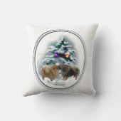 ポメラニアンのクリスマス クッション (裏面)