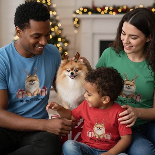 ポメラニアンのリース Tシャツ