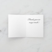 ポメラニアンの感謝のメモカード サンキューカード (内部)