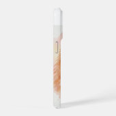 ポメラニアンの水彩肖像画 iPhoneケース (右側面)