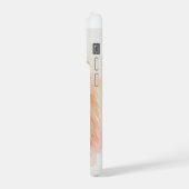 ポメラニアンの水彩肖像画 iPhoneケース (左側面)