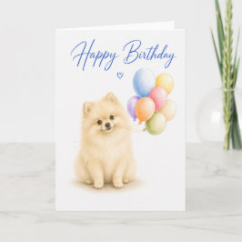 ポメラニアンの誕生日 カード