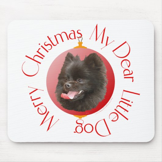 ポメラニアンクリスマス マウスパッド (正面)